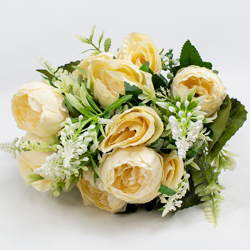 Bouquet Peonias Capullus - Creme 39cm