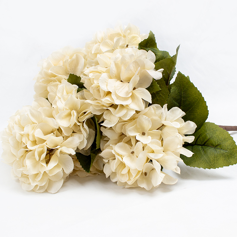 Molho de Hortênsias - Beige 54cm