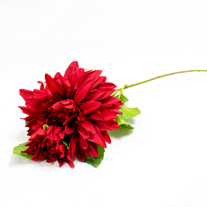 Dahlia Artificial Ramif. - Vermelha 60cm