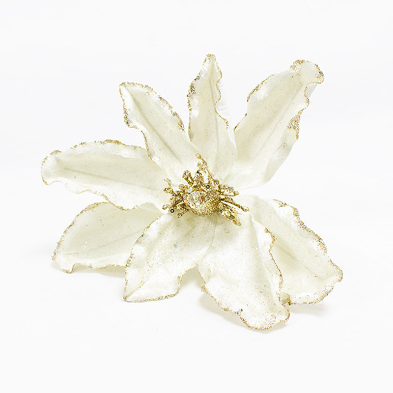 Poinsetia 23cm Branca (Un)