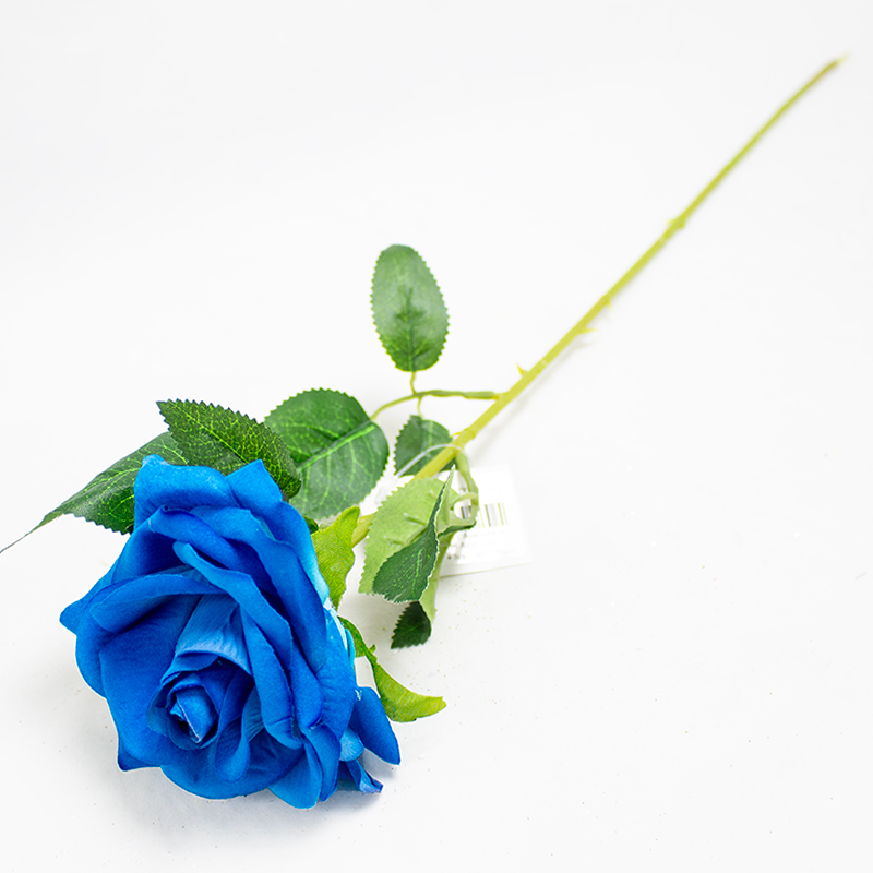 Rosa Art. Aveludada 61cm Azul (Un)