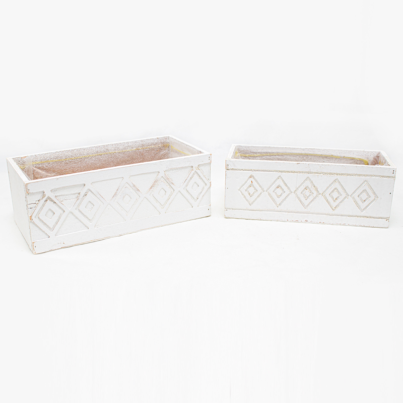 Base de Madeira 27 x 13cm Branca ( 2 Un.)