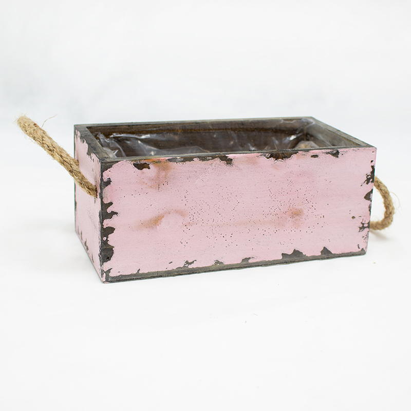 Base de Madeira 19 x 8cm Rosa