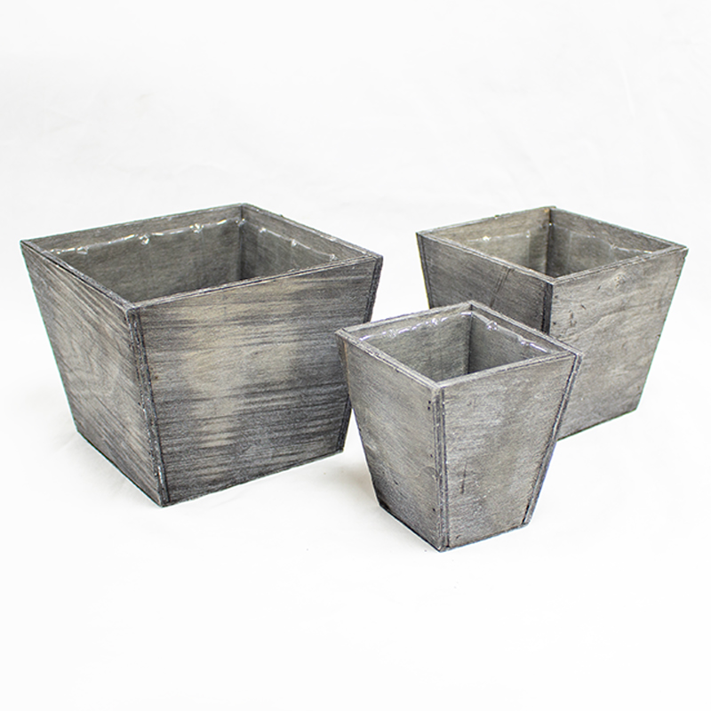 Base Mad.  9/12/15 x 12cm (3Un)  Cinza