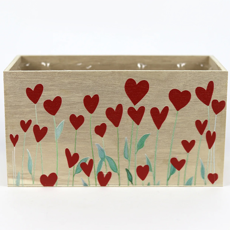 Base Ret. C/Cora&ccedil;&otilde;es 22x10x12cm  (Un) Nat.