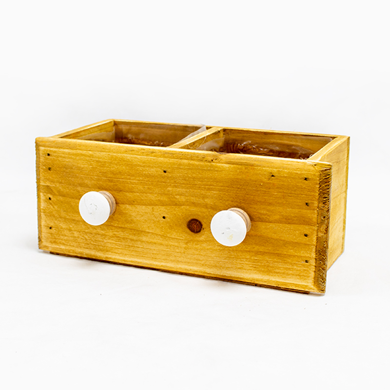 Gaveta Madeira Dupla 22cm Natural