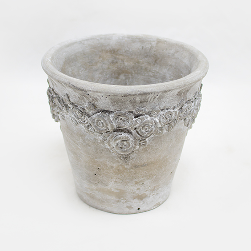 Base Cerâmica C/Flores 15x13.5cm