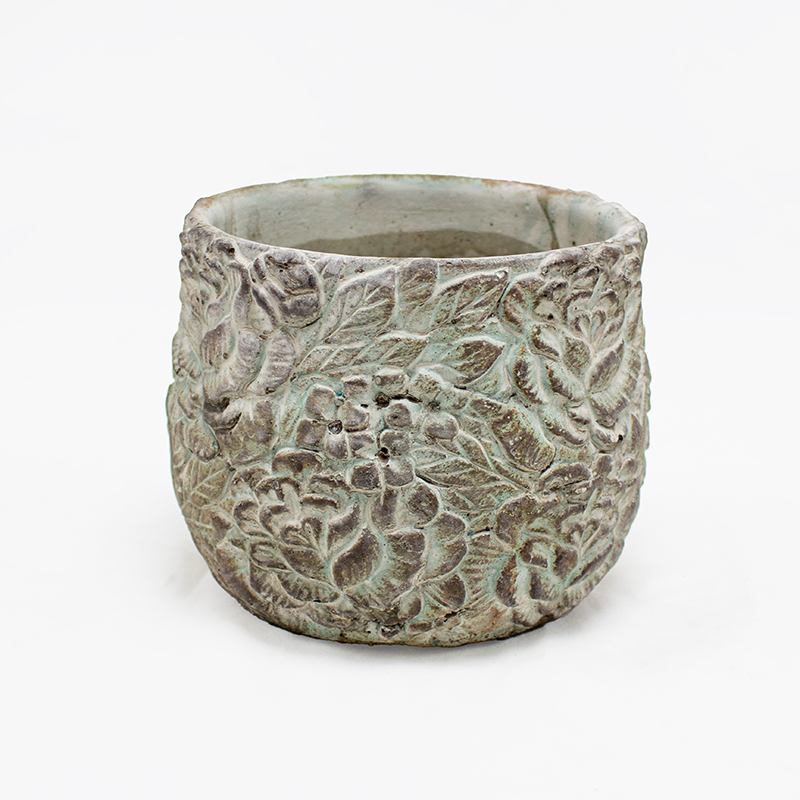 Base Cerâmica Floral 12x11cm