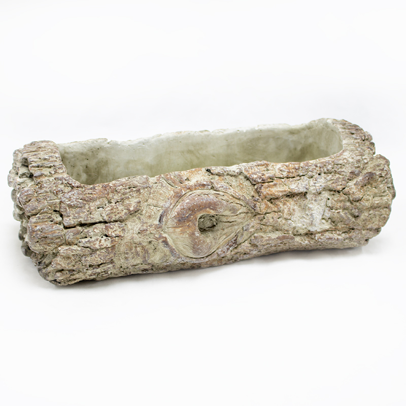 Base Cerâmica Tronco 29x13x9.5cm Castanho