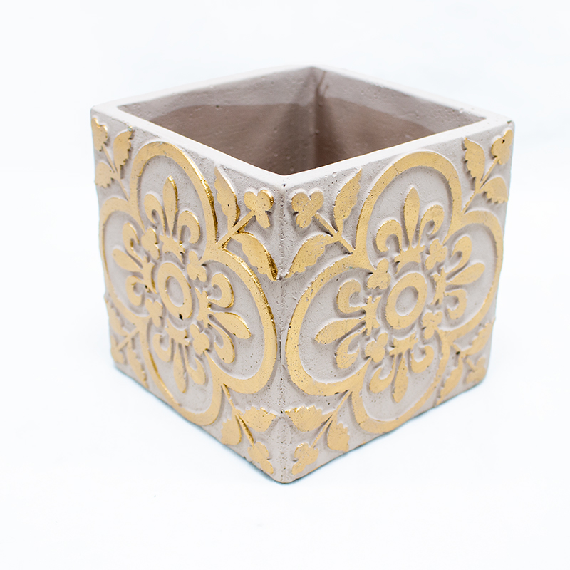 Base Cimento 13x13cm (Un) D/Rosa Gold