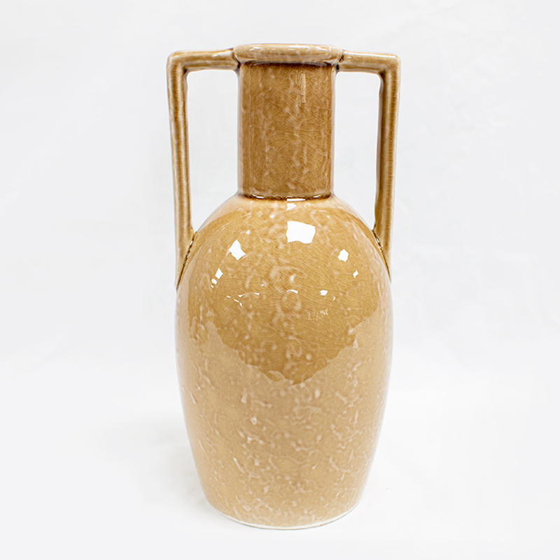 Jarra Cerâmica C/ 2 Asas 15 x 30.5cm Castanho