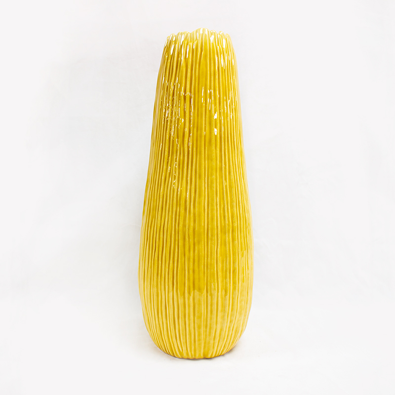 Jarra Cerâmica 48cm Amarelo