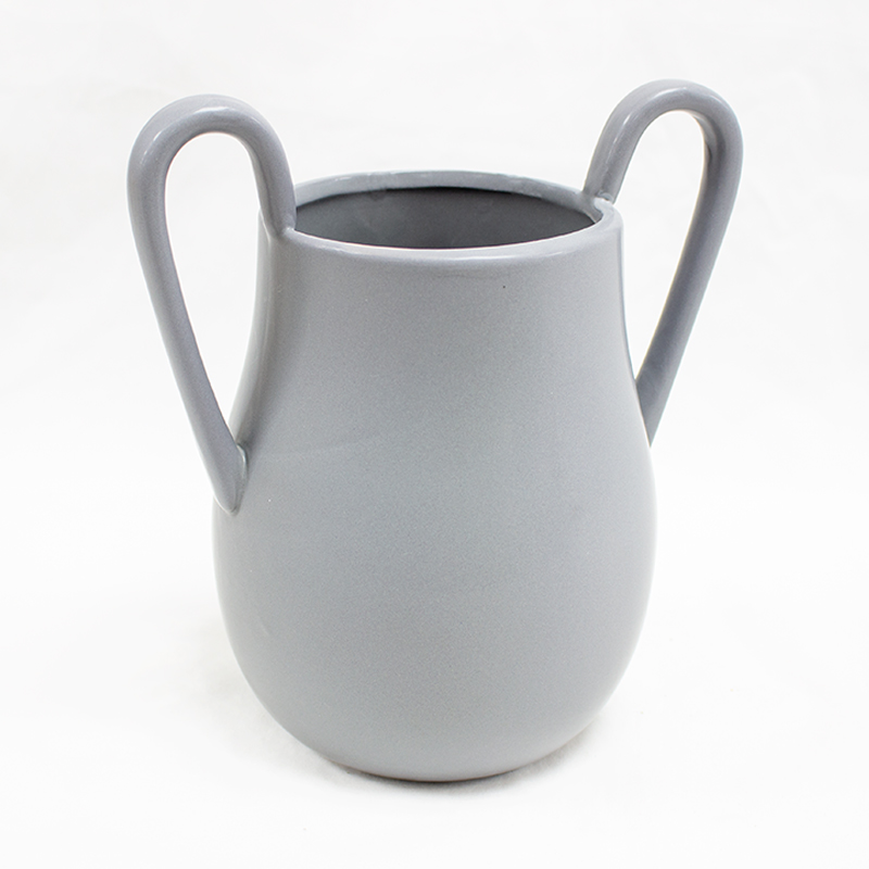 Vaso Cerâmica C/ 2 Asas17.6 x 21cm Mix