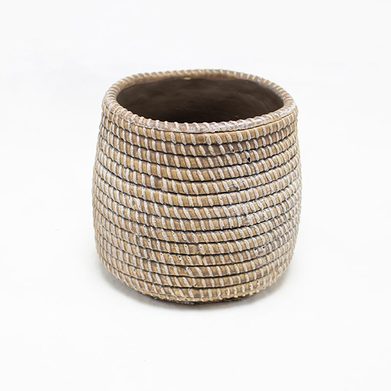 Vaso Cerâmica Corda 12cm