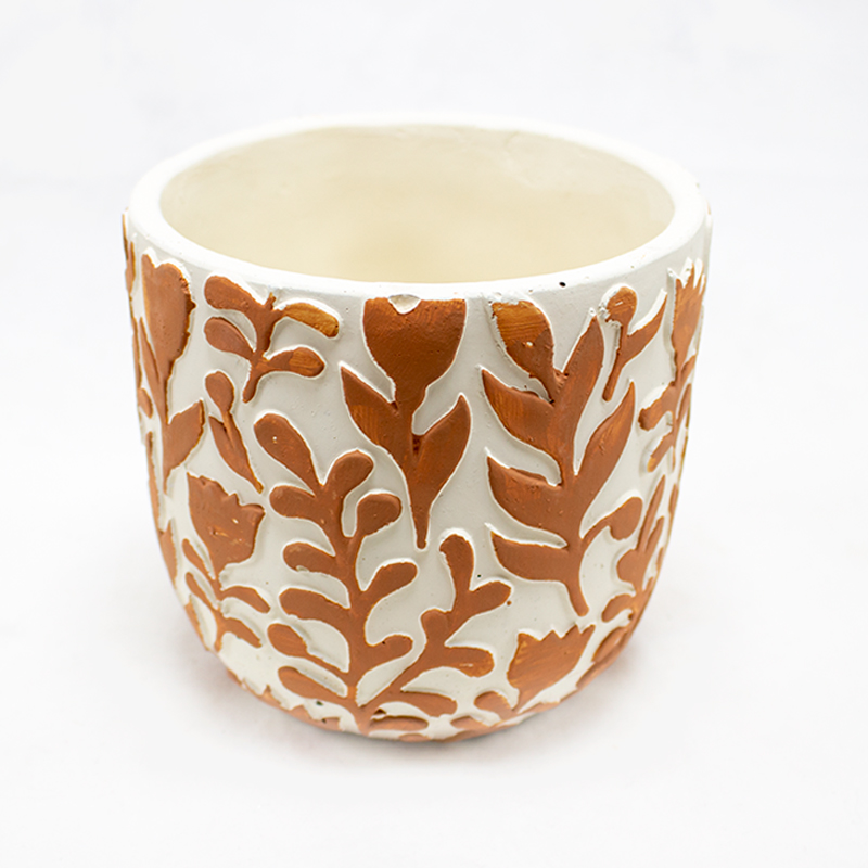 Vaso Cerâmica Flores 14cm