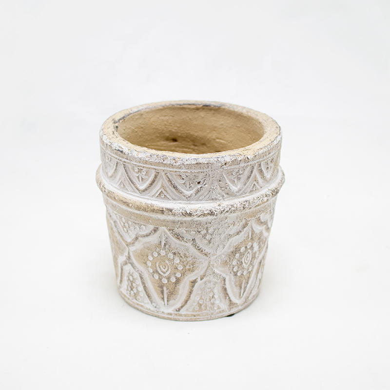 Vaso Cerâmica Creme 11cm