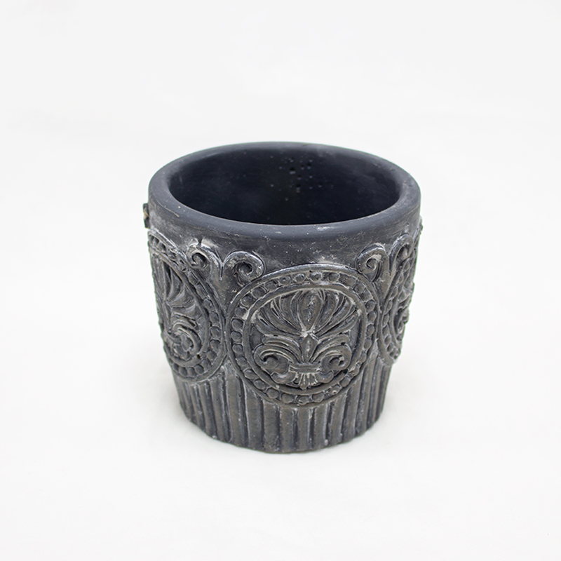 Vaso Cerâmica Preto 11cm