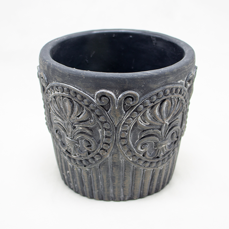 Vaso Cerâmica Preto 14cm