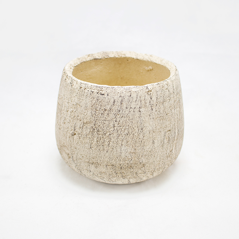 Vaso Cerâmica Creme 13cm
