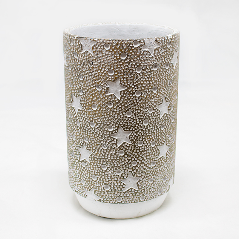 Vaso Cerâmica 13/21cm Estrelas