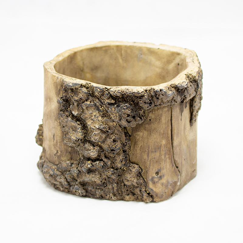 Vaso Cerâmica Tronco 15 x 11cm