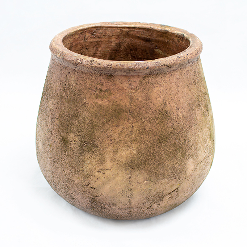Vaso Terracotta Redondo c/ reburdo 21 x 19.5cm