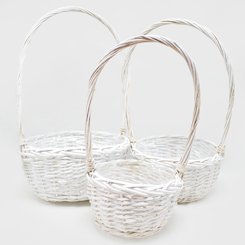 Cesto Red. Branco 31x51/26x46/23x41cm  (3Un)