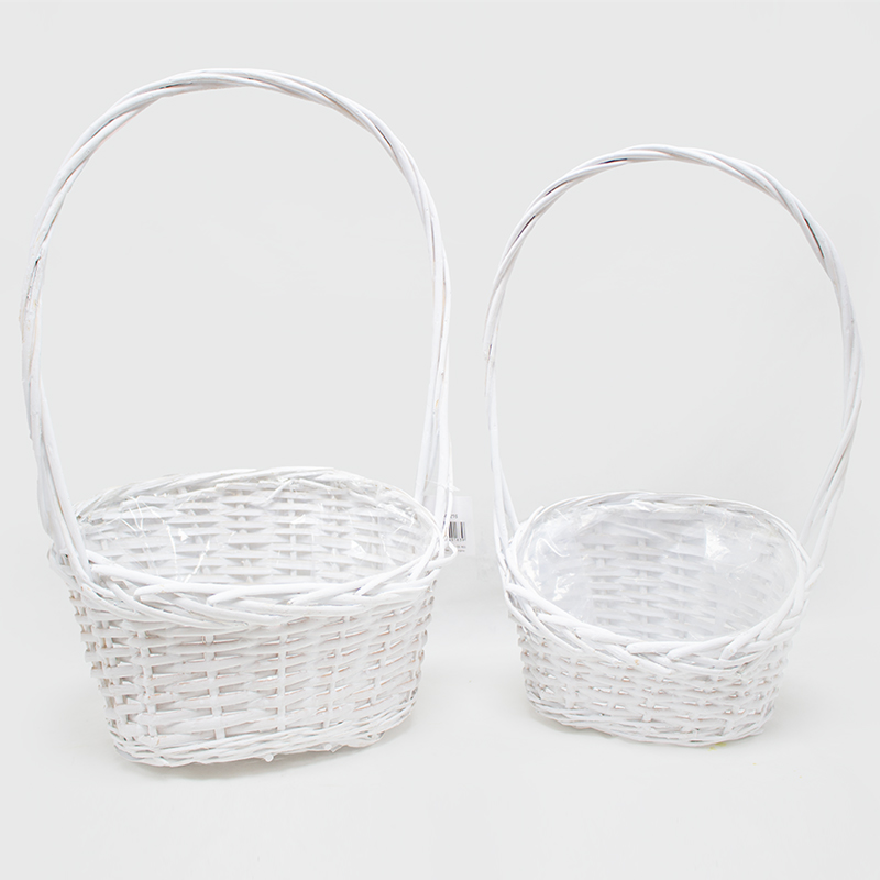 Cesto Red. Branco 30x51/25x44cm  (2Un)