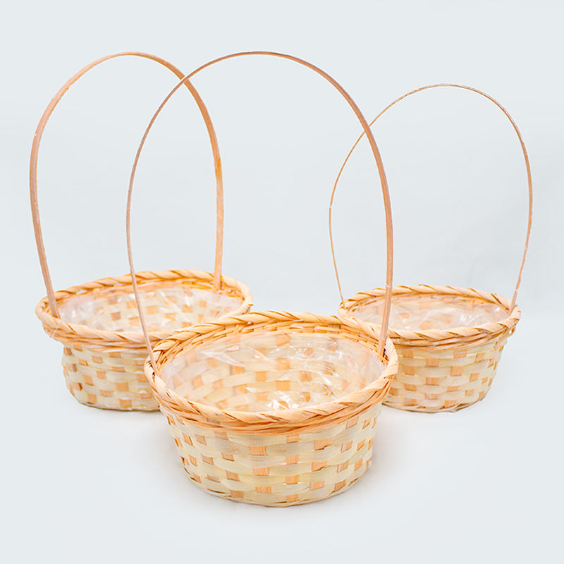 Cesto Red. 23x36/20x34/18x32cm - Laranja ( 3 Un )