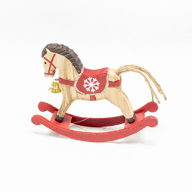 Cavalo Balanço 12x16cm (Un) Vermelho