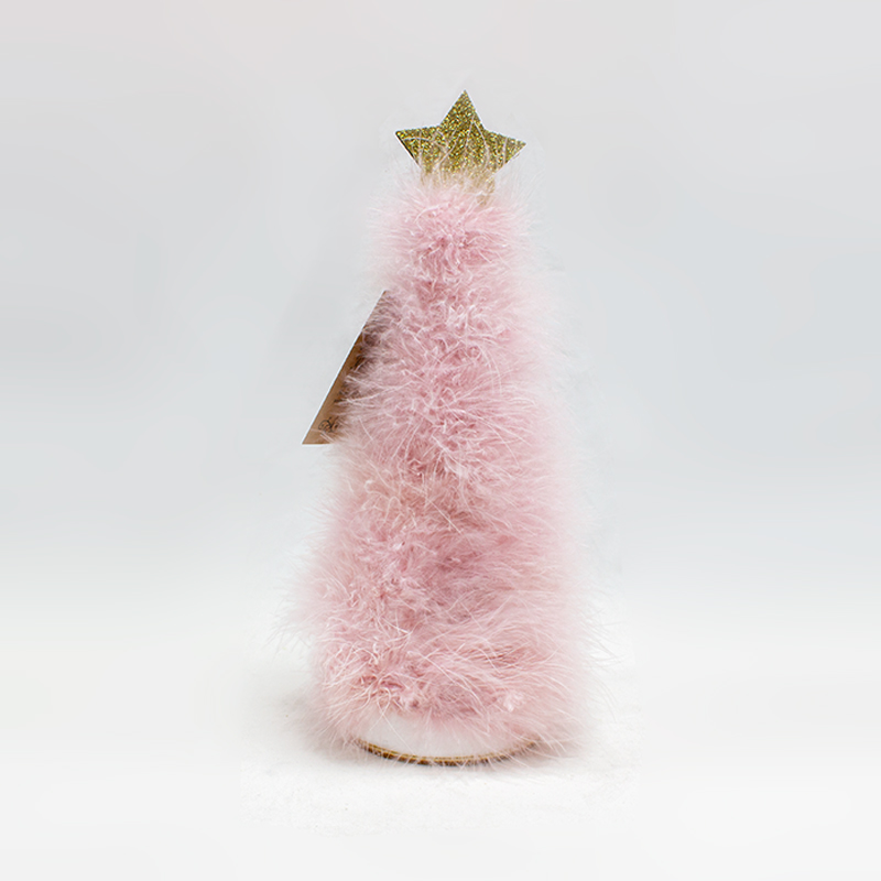 Arvore de Natal penugem 30cm Rosa