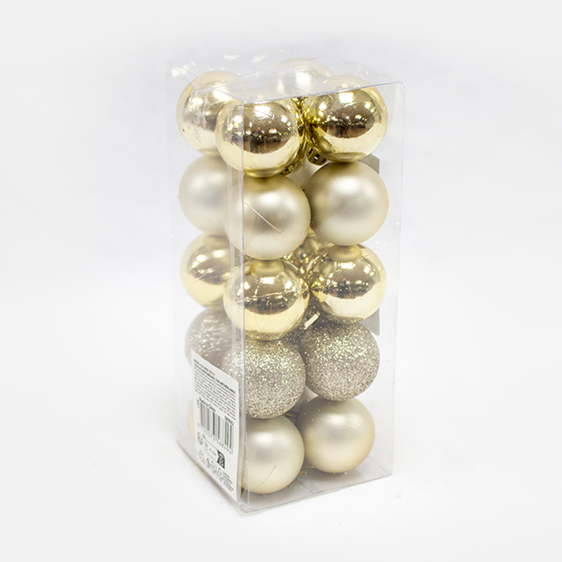 Bolas de Natal 40mm (20 Un) Dourado