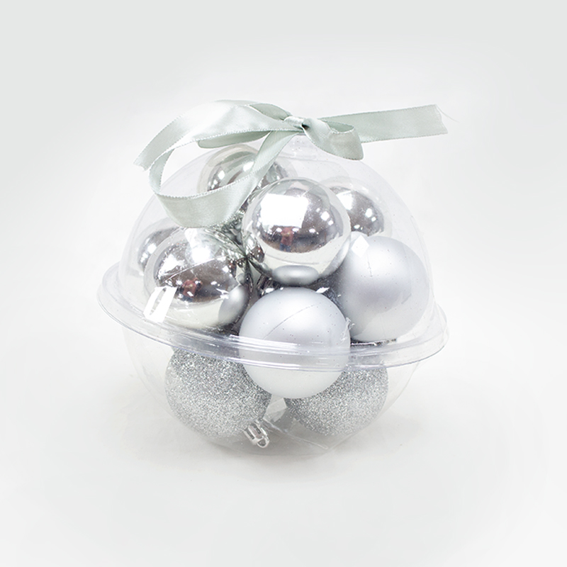 Bola de Natal 5cm 13Un. Prata