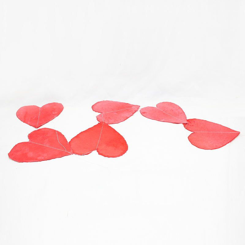 Grinalda de Corações papel 150cm