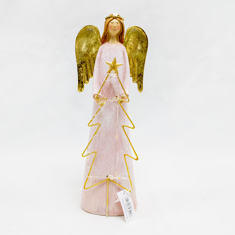 Anjo C/Arvore de Natal LED 9 x 26cm