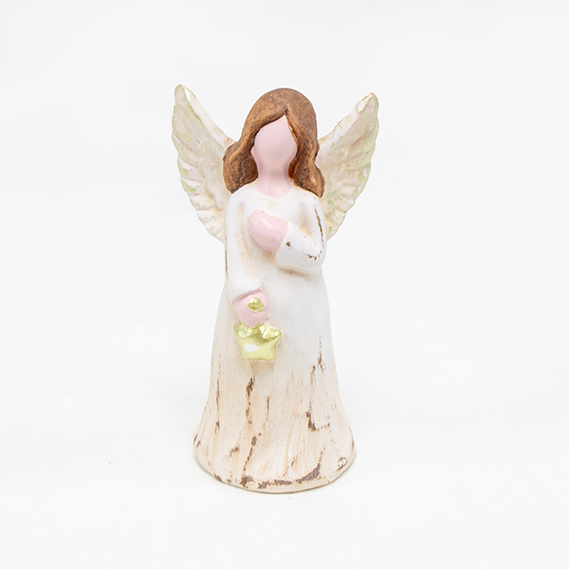 Anjo C/Asas Douradas  16x8cm (Un) A