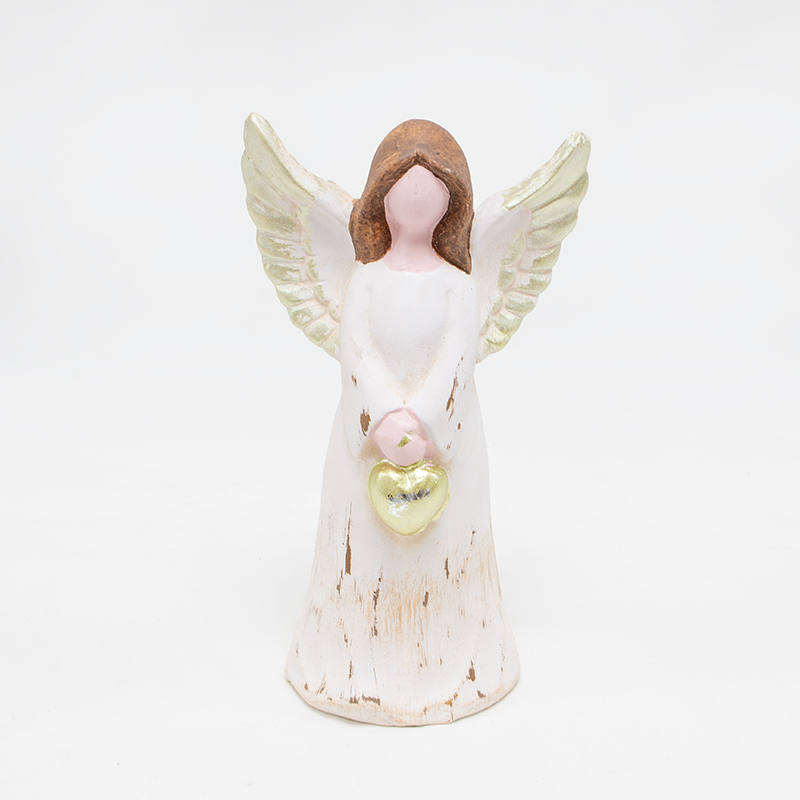 Anjo C/Coração Mãos  20x12cm (Un) B