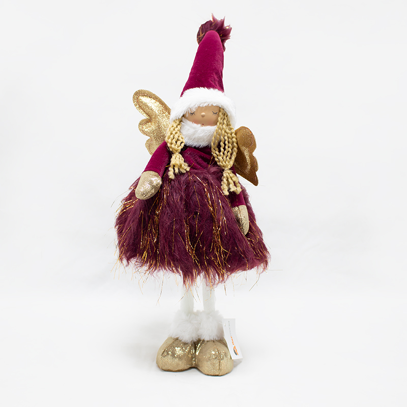 Anjo de Pé Bordeaux C/LED 50cm (Un)