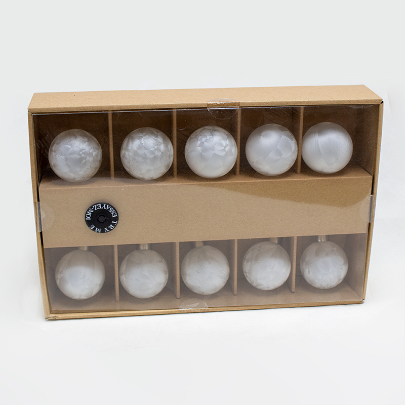 Luzes de Natal - Bolas Brancas 5cm ( 10 Un.)