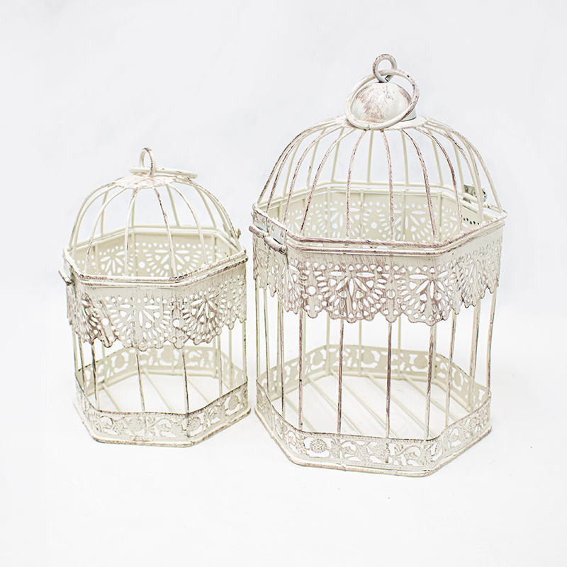 Gaiola Metalica Creme 33cm (x2)