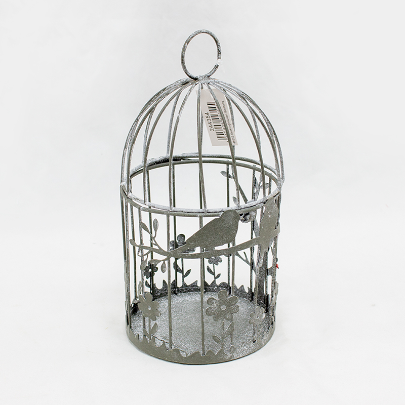 Gaiola Metálica C/Passaros 18.5 x 10cm