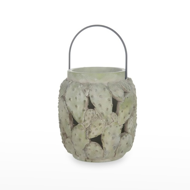 Lanterna "Cactus" 16 x18cm Verde