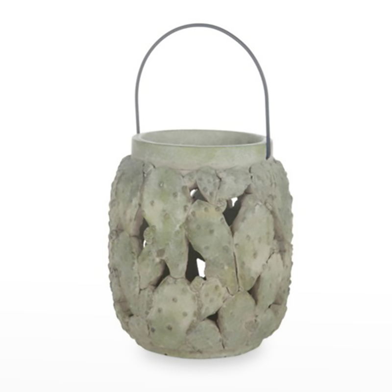 Lanterna "Cactus" 18 x21cm Verde