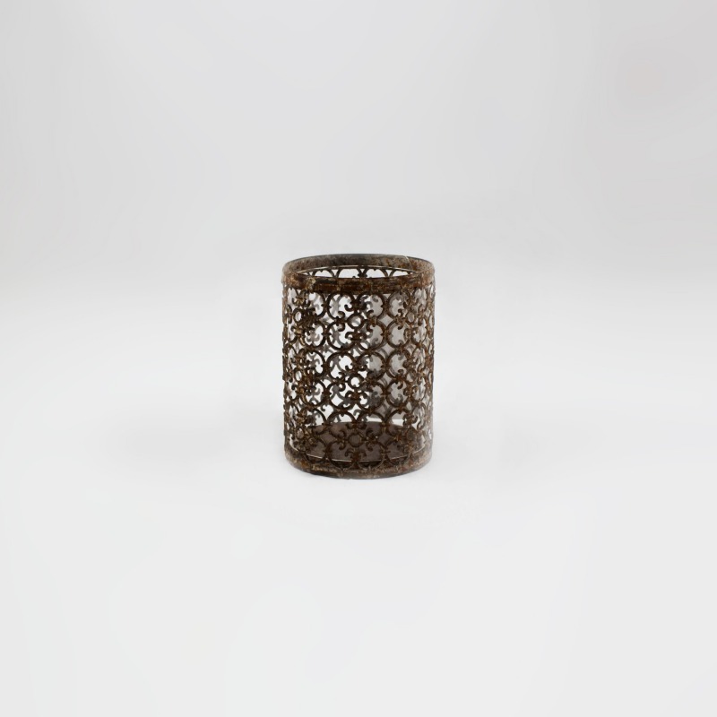 Lanterna Metal Ferrugem 22cm