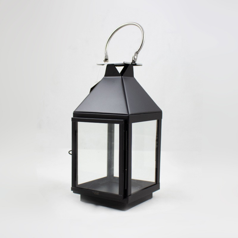 Lanterna Metal Preta 28cm DG