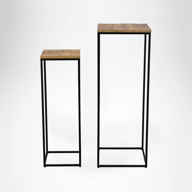 Mesa Metal  90 + 70cm / Set de 2