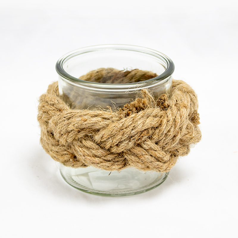 Vaso Mini com Corda 10 x 10cm Natural