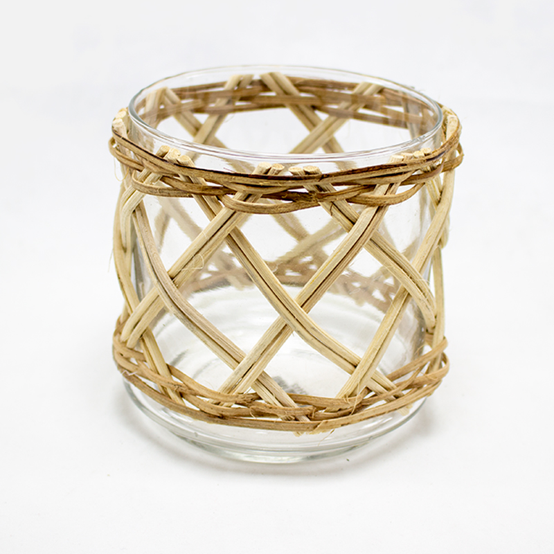 Vaso C/Rattan 11cm