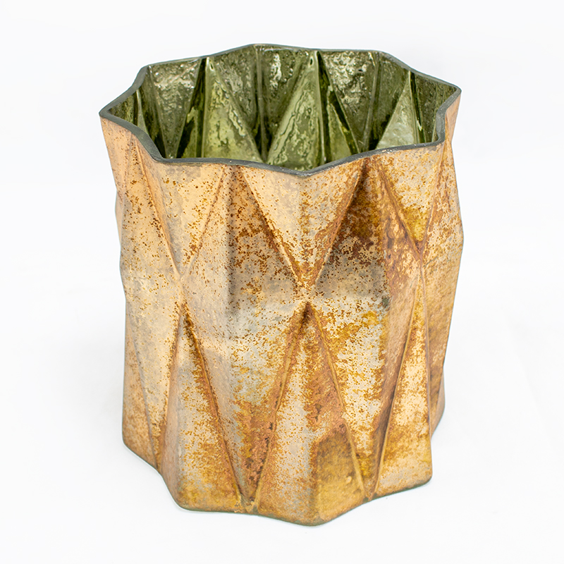 Base Vidro Cobre 15 x 16.5cm