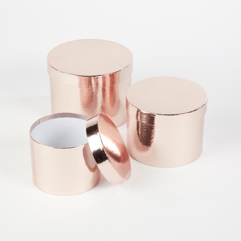 Conjunto Flower Box 3Un. Rose Gold